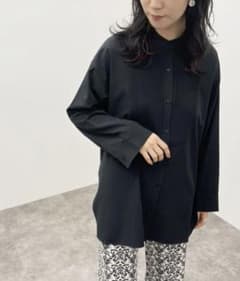 apres jour mignon ピンタックバンドカラーシャツのサムネイル