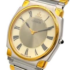 OH済SEIKO CREDOR 9570-6020 22K SGP 薄型 コンビ - メルカリ