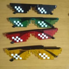 ピクセルサングラスセット 4色