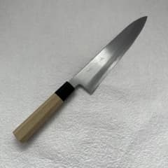 唯千里オリジナル ＜中川作＞ 堺製白二鋼 和牛刀 240 mm【八角水牛柄