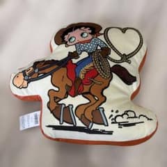 BETTY BOOP ダイカット クッション COWGIRLベティ ぬいぐるみ
