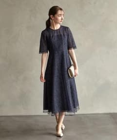 c*̮様 【週末限定オークション】エメ ワンピース ネイビー パーティー