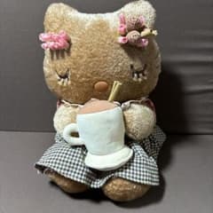 サンリオ ハローキティ カフェ ぬいぐるみ 茶色 ハローキティ カフェ シナモン LL 特大ぬいぐるみ コーヒー