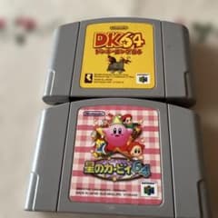 Nintendo 64 소프트 2개 세트 DK64 별의 커비64