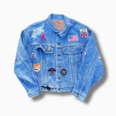 Levi's リーバイス デニムジャケット Gジャン ワッペン リメイク