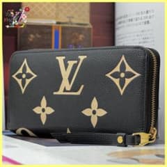 ルイヴィトン【現行未使用に近い付属品完備】モノグラムバイカラージッピーウォレット 展示品級 ルイヴィトン アンプラント ジッピーウォレット バイカラー