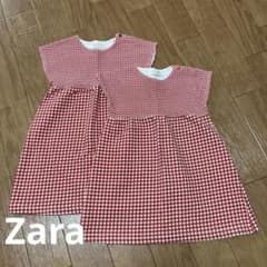 ZARA Babygirl ギンガムチェック ワンピース 2点セット　双子　姉妹のサムネイル