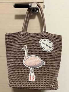 LUDLOW フラミンゴ刺繍コードバッグ LUDLOW フラミンゴ刺繍コードバッグ - メルカリ