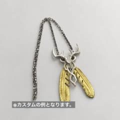 （一点限り）ネックレス ペンダント 鹿スカル　動物デザイン　燻し　シルバーのサムネイル