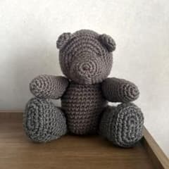 【ハンドメイド】くまのあみぐるみ