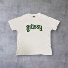 ア*キ様 00s OLD STUSSY オールドイングリッシュロゴ Tシャツ Lのサムネイル