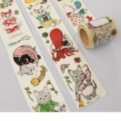 ヒグチユウコ　グッズ　テープ　養生テープ　新品　未開封　6個セット ヒグチユウコ グッズ テープ 養生テープ 2個 ボリス雑貨 オールスター