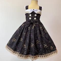 120サイズ　星座柄　ロリィタ　ワンピース　ハンドメイドのサムネイル