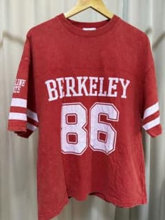 WEGO BERKELEY 86 ナンバリングTシャツ レッド Lのサムネイル