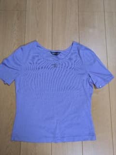 伊太利屋GKITALIYA半袖Tシャツ パープル サイズ7 日本製ラインストーンのサムネイル