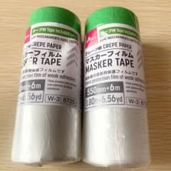 【新品】ダイソー マスカーフィルム 550mm×6m 2本セット DIY 引越し
