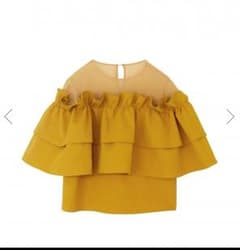 美品！アメリ トップス UNDULATE SHEER TOPのサムネイル