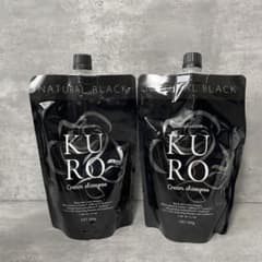 新品】バランローズ KURO クリームシャンプー ナチュラルブラック 400g