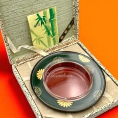 未使用品】 輪島塗 灰皿 箱付き 堅牢優美布着保証 輪島漆器 古美術品