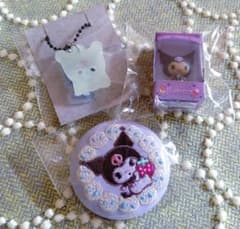 クロミ　刺繍缶バッジ　おばけごっこ　チョコボックス