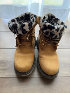 Timberland レオパード柄 ブーツ　6w Timberland レオパード柄 ブーツ 6w - メルカリ