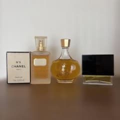 年代物香水4点（CHANEL, Dior, NINA RICCI, GUCCI）のサムネイル