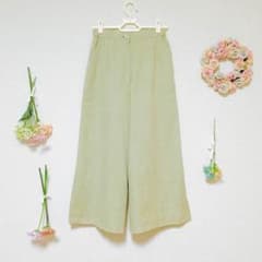ヴィンテージ ガウチョパンツ パンツ ベージュ 美品 レア 古着 usedのサムネイル