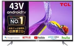 TCL 43V型 4Kスマートテレビ 43P618 (Android TV)のサムネイル