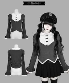 DimMoire お嬢様のおでかけトップス(Gray)Mサイズ - メルカリ