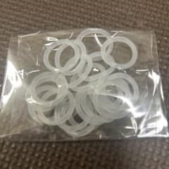 アンブレラマーカー　シリコン製透明ラウンドリング約20個