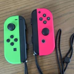 Nintendo Switch Joy-Con ネオンピンク/ネオングリーン - メルカリ