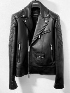 【最終値下げ】　DSQUARED2 ブラック　ラムレザー　ライダースジャケット m76665072227_1.jpg?1735739821