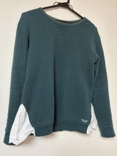 長袖 スウェット ダークグリーン S