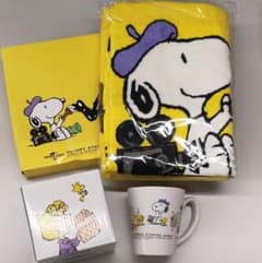 ◆値下◆NISSAY★スヌーピーバスタオル&マグカップのサムネイル
