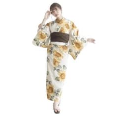 SALE［KYOETSU浴衣セット 変わり織生成り2点セット（浴衣) 陽夏燦々