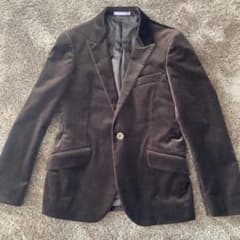 Paul Smith ダークブラウン ベルベットジャケット M - メルカリ