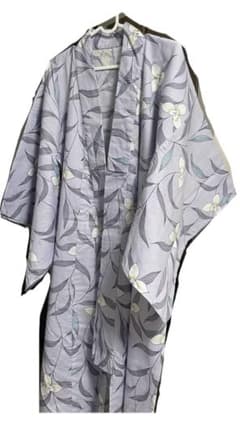 浴衣 単品 花柄 薄紫 Mサイズのサムネイル