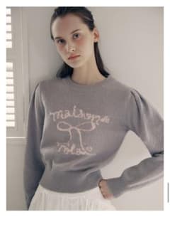ROLAROLA RIBBON PUFF SLEEVE KNITのサムネイル