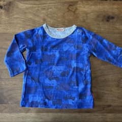 ミキハウス トラック柄 長袖Tシャツ 80のサムネイル