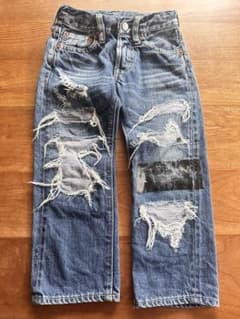 ゴートゥーハリウッド　ダメージデニム　パンツ100のサムネイル