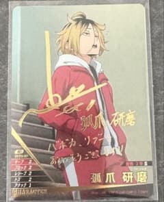 ハイキュー!! バボカ!! 孤爪 研磨【秘】【梶裕貴さん箔押しサイン入り