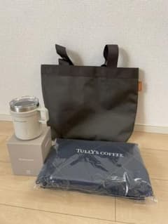 タリーズ　ハッピーバッグ限定　トートバッグ×ステンレスタンブラー×ブランケットのサムネイル