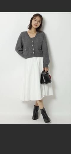 Apuweiser-riche テディVネックアンサンブル　ブラウン Apuweiser-riche テディVネックアンサンブル ブラウン - メルカリ