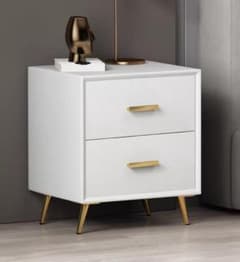 ホワイト木製チェスト 2段引き出し 訳あり品　写真をご確認TST-06-⑨ ホワイト木製チェスト 2段引き出し 訳あり品 写真をご確認TST-06-⑨