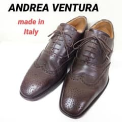 アンドレアヴェンチューラ◇イタリア製ウィングチップシューズ 