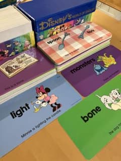 Disney's ディズニーWorld of English トークアロング 等 トークアロング＋Q＆Aカードセット クリーニング済 2018年購入