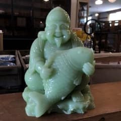 翡翠風 七福神 恵比寿 置物 翡翠風 七福神 恵比寿 置物 - メルカリ