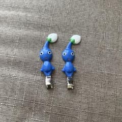 ピクミン 青ピクミン ヘアクリップ 2個セットのサムネイル