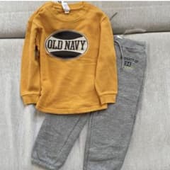 【未使用】OLD NAVY シャツ＆スウェット(3-4歳)のサムネイル