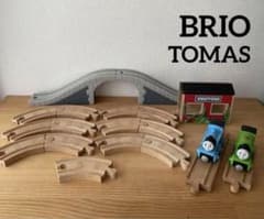 木製のトーマス　ブリオ　セット 数回使用】BRIOきかんしゃトーマス 木製レール セット ブリオ - メルカリ